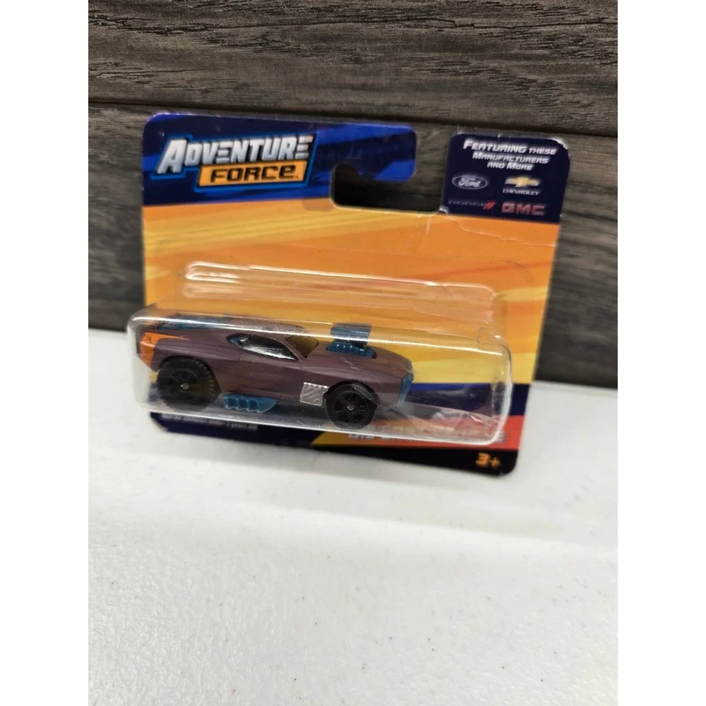 Adventure Force Die-Cast Toy Car Brown Custom Muscle Car Blue Accents New Sealed